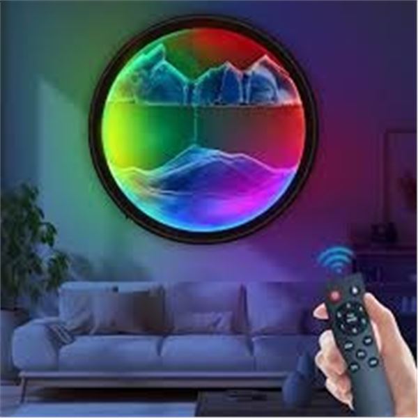 BRAND NEW WALL SCONCE SAND ART RGB COLOR CHANGE