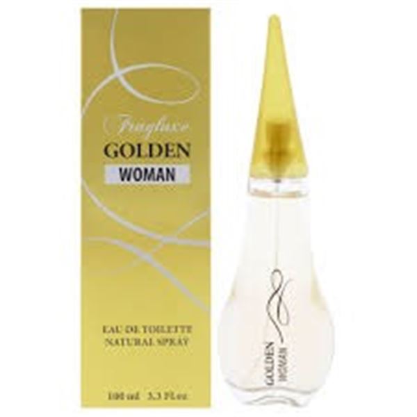 NEW 100ML FRAGLUXE GOLDEN WOMAN NATURAL SPRAY