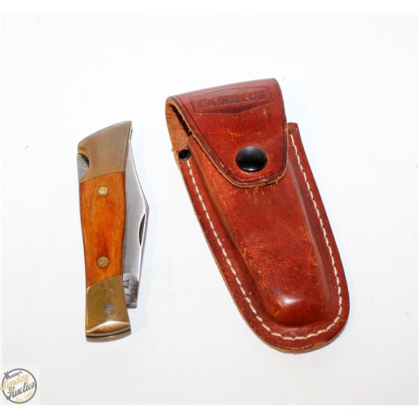 VINTAGE CAMILLUS #3 LOCK BACK WITH BELT SHEATH
