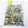 Image 1 : .925 SILVER BAG OF BEADS