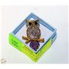 Image 2 : OWL BROOCH IN COBALT BLUE COLOUR