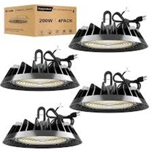 BRAND NEW SUPER BRIGHT LED HIGH BAY LIGHTS 4PK