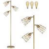 Image 1 : BRAND NEW FLOOR LAMP MODERN TALL GOLD ADJUSTABLE