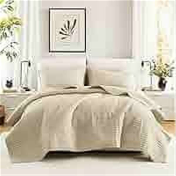 NEW COMFORT SPACES BEDSPREAD MINI SET KING