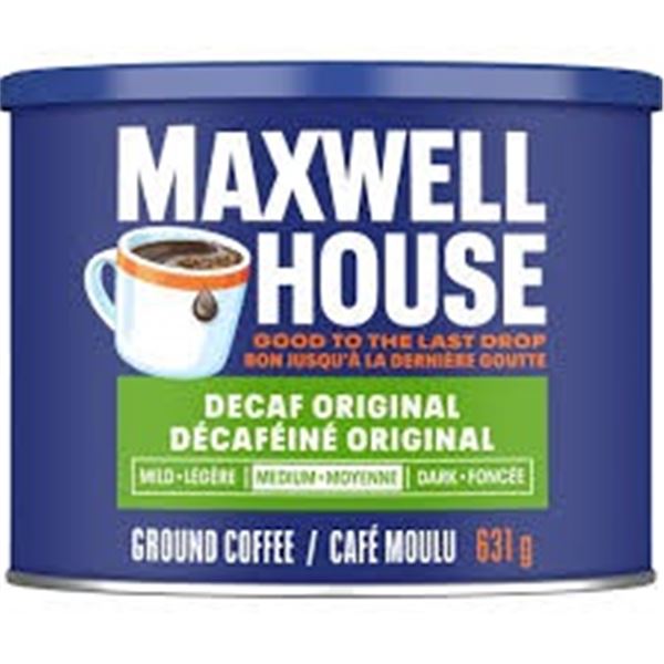 NEW 6 X 631G MAXWELL HOUSE DECAF COFFEE