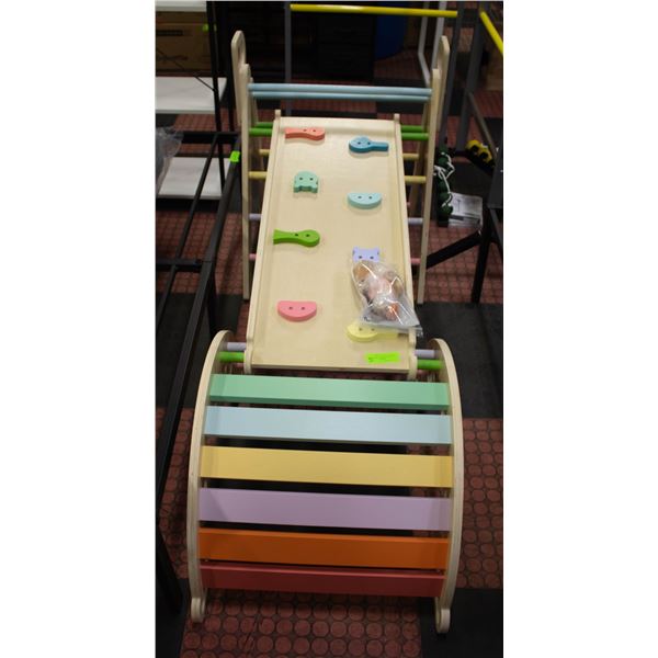 NEW ASSEMBLED BLUEWOOD CHILDRENS ACTIVITY GYM