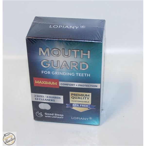 NEW MOUTH GUARD FOR GRINDING TEETH, 2 SIZES