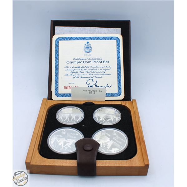 1976 OLYMPIC 4 SILVER COIN SET