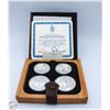 Image 1 : 1976 OLYMPIC 4 SILVER COIN SET