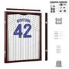Image 1 : BRAND NEW JERSEY DISPLAY FRAME MAHOGANY