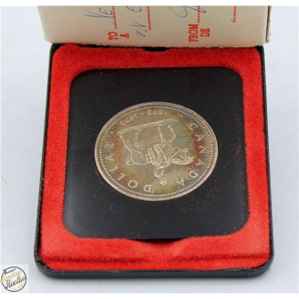 1973 CANADA MOUNTIE SILVER DOLLAR COIN