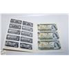 Image 1 : UNCUT SHEET OF CANADA 1 DOLLAR BILLS