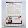 Image 1 : 22K GOLD REPLICA ELVIS STAMP SET