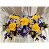 Image 1 : BRAND NEW ALL SPECIAL SADDLE YELLOW ROSE HEADSTONE