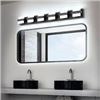 Image 1 : BRAND NEW SOLFART MODERN LED 6-LIGHT BLACK VANITY