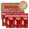 Image 1 : NEW 6 X 33 DIAPERS HUGGIES LITTLE SNUGGLERS SZ 1