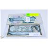 Image 1 : TWO CANADIAN $5 BILLS: 1954 & 1986