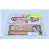 Image 1 : TWO CANADIAN $2 BILLS: 1954 & 1986