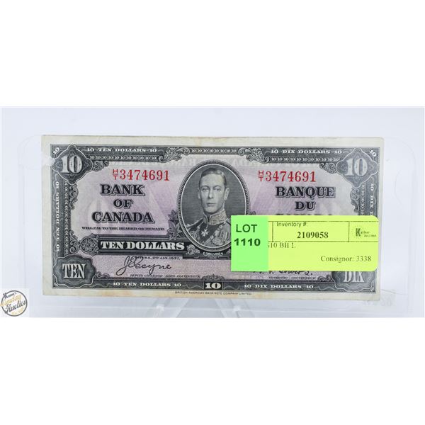 1937 $10 BILL
