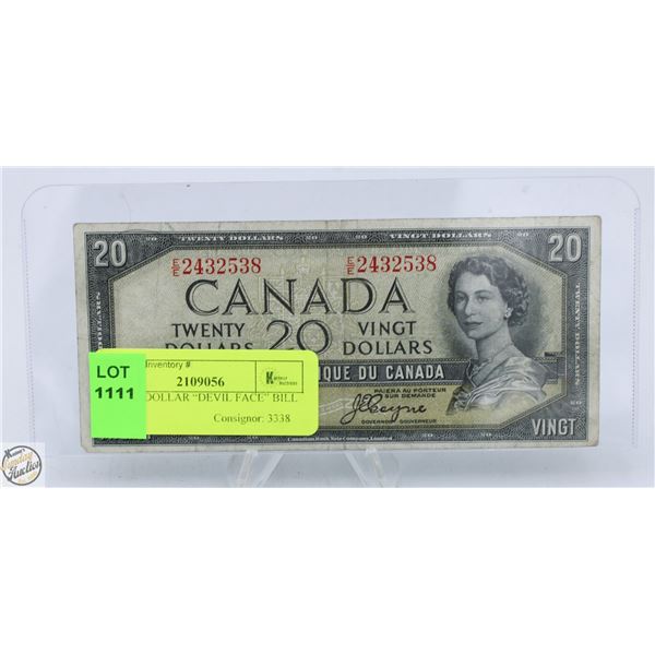 1954 20 DOLLAR “DEVIL FACE” BILL