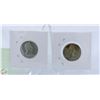 Image 2 : 2 1967 CANADIAN CENTENNIAL SILVER QUARTERS