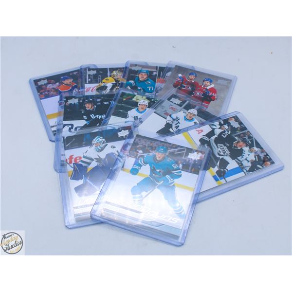 10 YOUNG GUN ROOKIE CARDS IN TOP LOADERS 2024/25