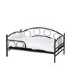 Image 1 : BRAND NEW CAT SOFA BED BLACK METAL FRAME