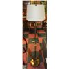 Image 1 : 60S METAL FLOOR LAMP WITH GLASS TABLE