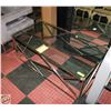Image 1 : GLASS TOP RECTANGULAR LARGE COFFEE TABLE