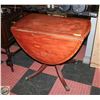 Image 1 : ANTIQUE FOLD DOWN SIDE DINING TABLE WITH