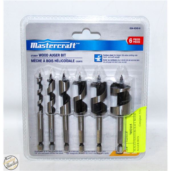 SEALED MASTERCRAFT WOOD AUGER BITS