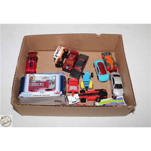 FLAT OF ASSORTED MATCHBOX HOTWHEELS