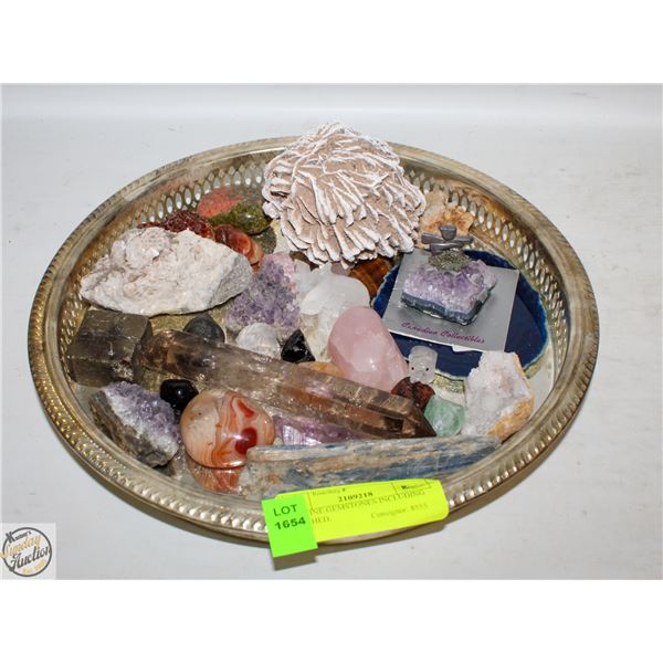 OVER 25 GENUINE GEMSTONES INCLUDING POLISHED,