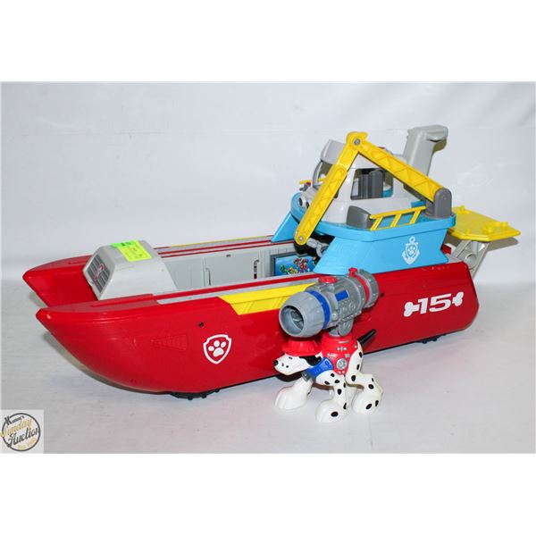 PAW PATROL RESCUE BOAT LARGE KIDS TOY + PAW PATROL