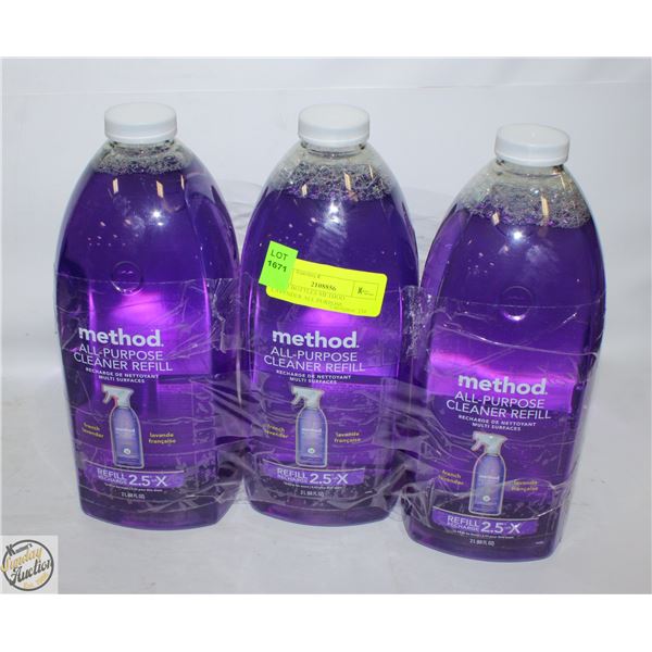 NEW 3 BOTTLES METHOD LAVENDER ALL PURPOSE