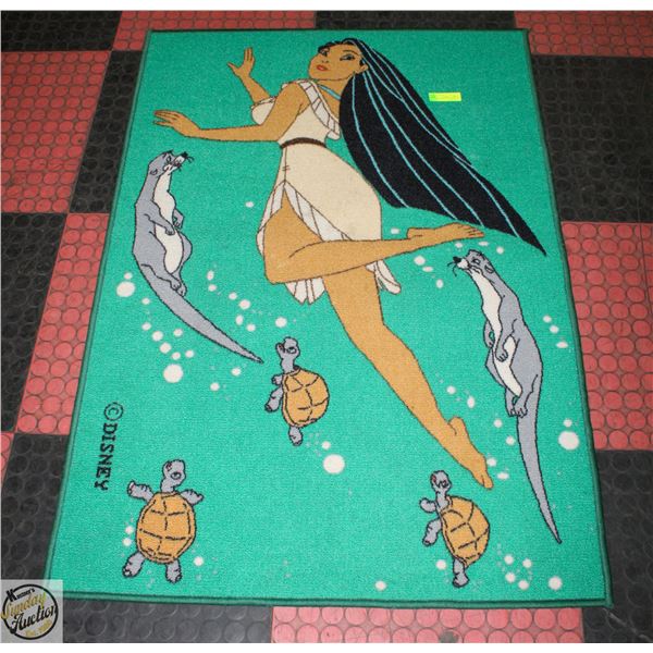 VINTAGE DISNEY POCAHONTAS CARPET