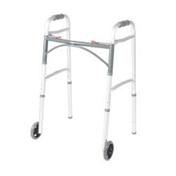 NEW PRESERVETECH DELUXE FOLDING WALKER TWO BUTTON