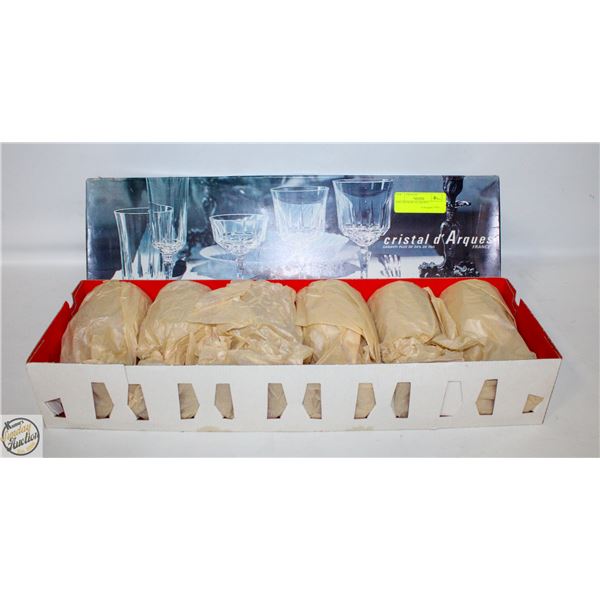 6 PC CRYSTAL GLASS SET