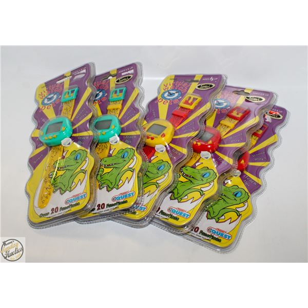 5 VINTAGE SEALED KIDS WATCHES