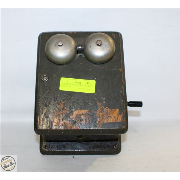 ANTIQUE WW2 MILITARY RINGER BOX PHONE