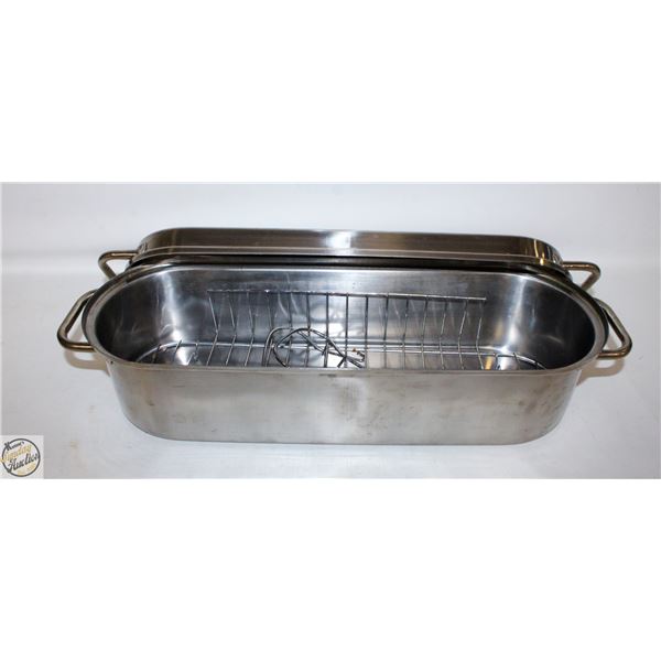 METAL ROASTING/FISH POACHER PAN