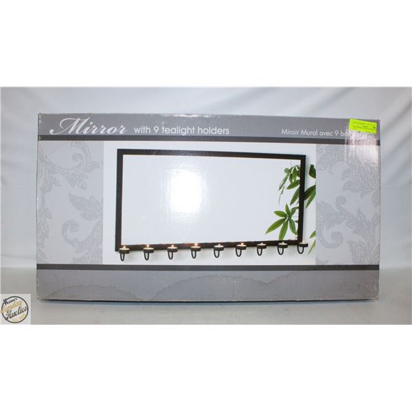 MIRROR WITH 9 TEALIGHT HOLDERS IN BOX
