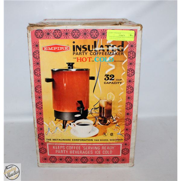 VINTAGE EMPIRE INSULATED PART COFFEEMAKER 32 CUP