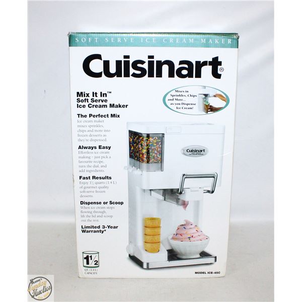 CUISINART MIX IT IN SOFT SERVE ICE CREAM MAKER