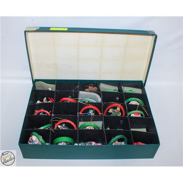 VINTAGE NORMAN ROCKWELL CHRISTMAS ORNAMANTS