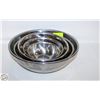 Image 1 : LOT OF NESTING METAL MIXING BOWLS