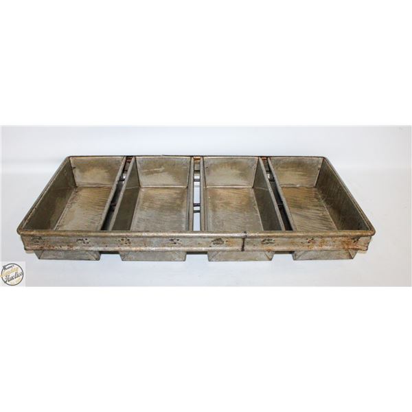LOCKWOOD STRAPPED 4 LOAF PAN