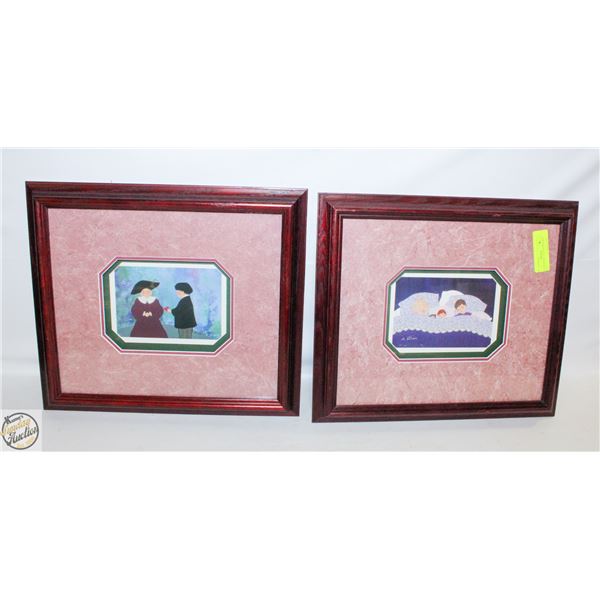 2 DIANE EITHER CUSTOM FRAMED PRINTS