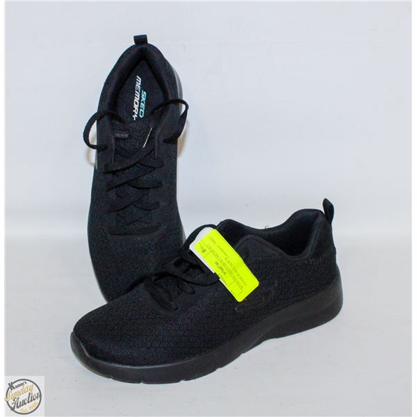 WOMANS SKETCHERS MEMORY FOAM BLACK SIZE 9