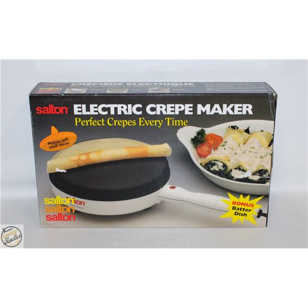 VINTAGE SALTON ELECTRIC CREPE MAKER